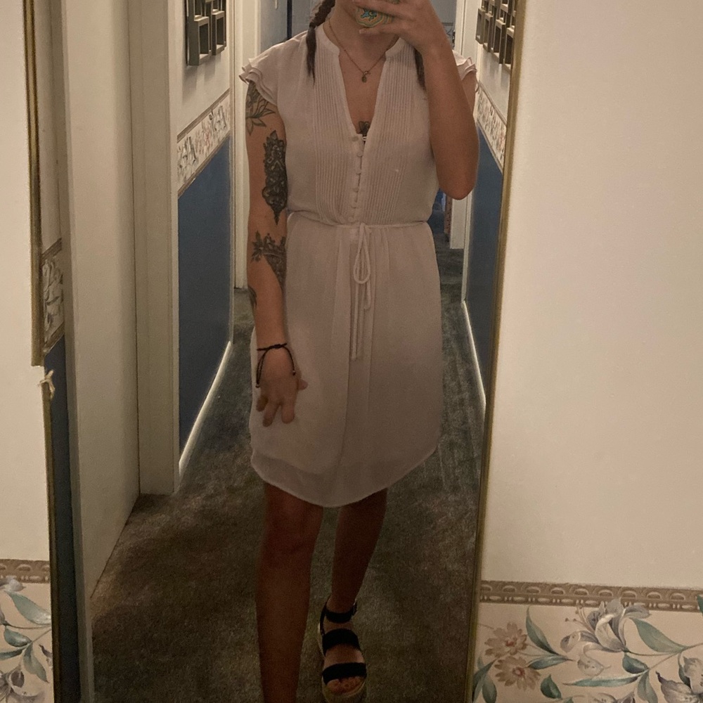 Long beige dress